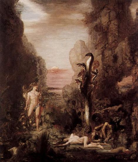 Herkules und die Lernaische Hydra, Gustave Moreau